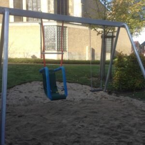 Doppelschaukel Stahl mit Erwachsenensitz