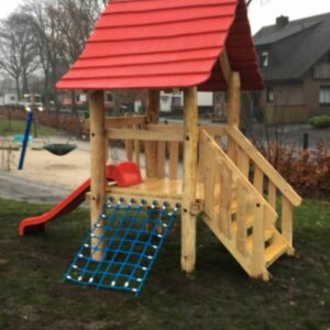 Kleinkindturm mit Rutsche, Netz & Treppe