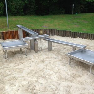 Matschanlage Edelstahl mit Wippe