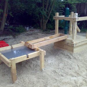 Matschanlage mit Podest